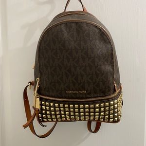 EUC Michael Kors studded backpack
